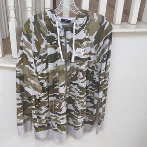 Nike Camouflage Full-Zip Hoodie, Size 3x